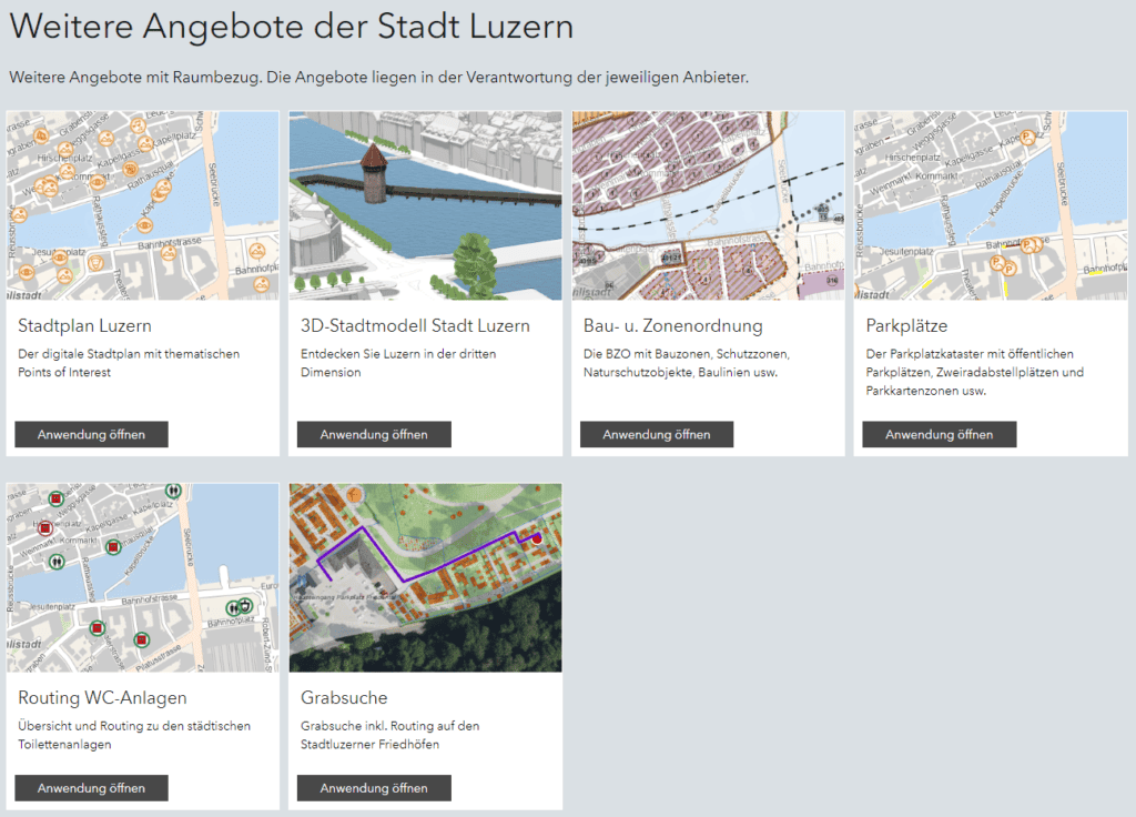 Gemeindespezifische Angebote der Stadt Luzern